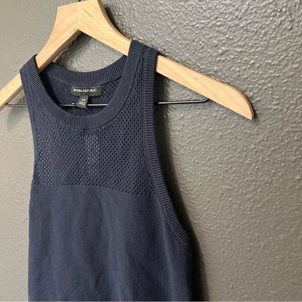Banana Republic New SWEATER TANK XS Navy - Picture 7 of 14